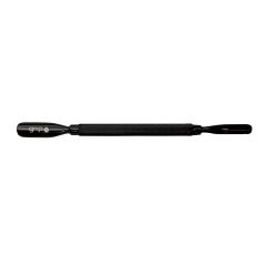 CUTICLE PUSHER DOUBLE ENDED MATTE BLACK