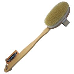 BODY BRUSH - REMOVABLE HANDLE WOODEN - LONG
